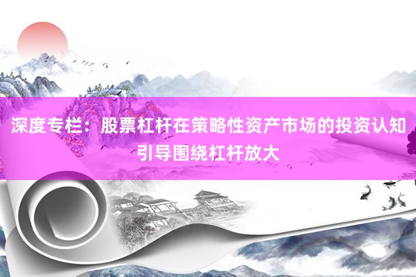 深度专栏：股票杠杆在策略性资产市场的投资认知引导围绕杠杆放大